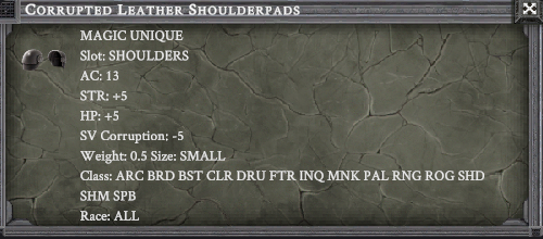 CORRUPTED LEATHER SHOULDERPADS item card